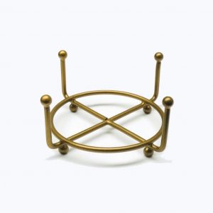 gold coaster holder