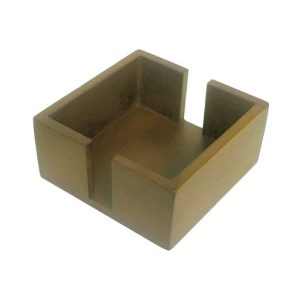 square wooden coaster holder