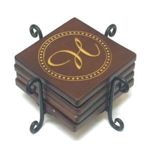metal coaster holder