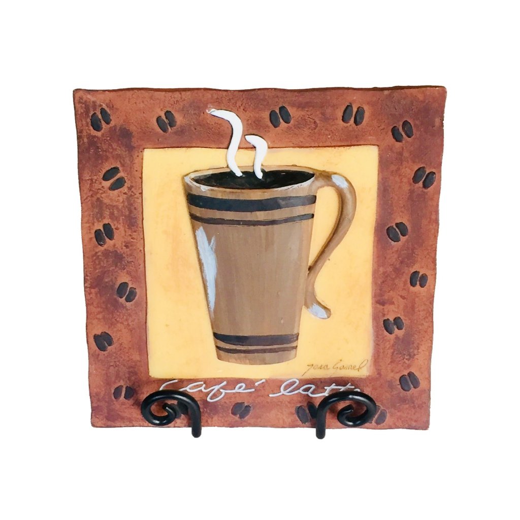 4" Square Coaster Holder. Sturdy low cost modern design.