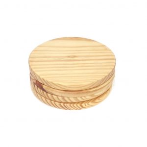 pine round wood coasters