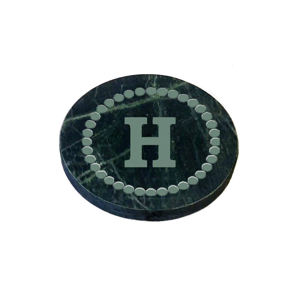 Green Marble Coasters Set