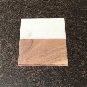 Marble and Wood Coasters