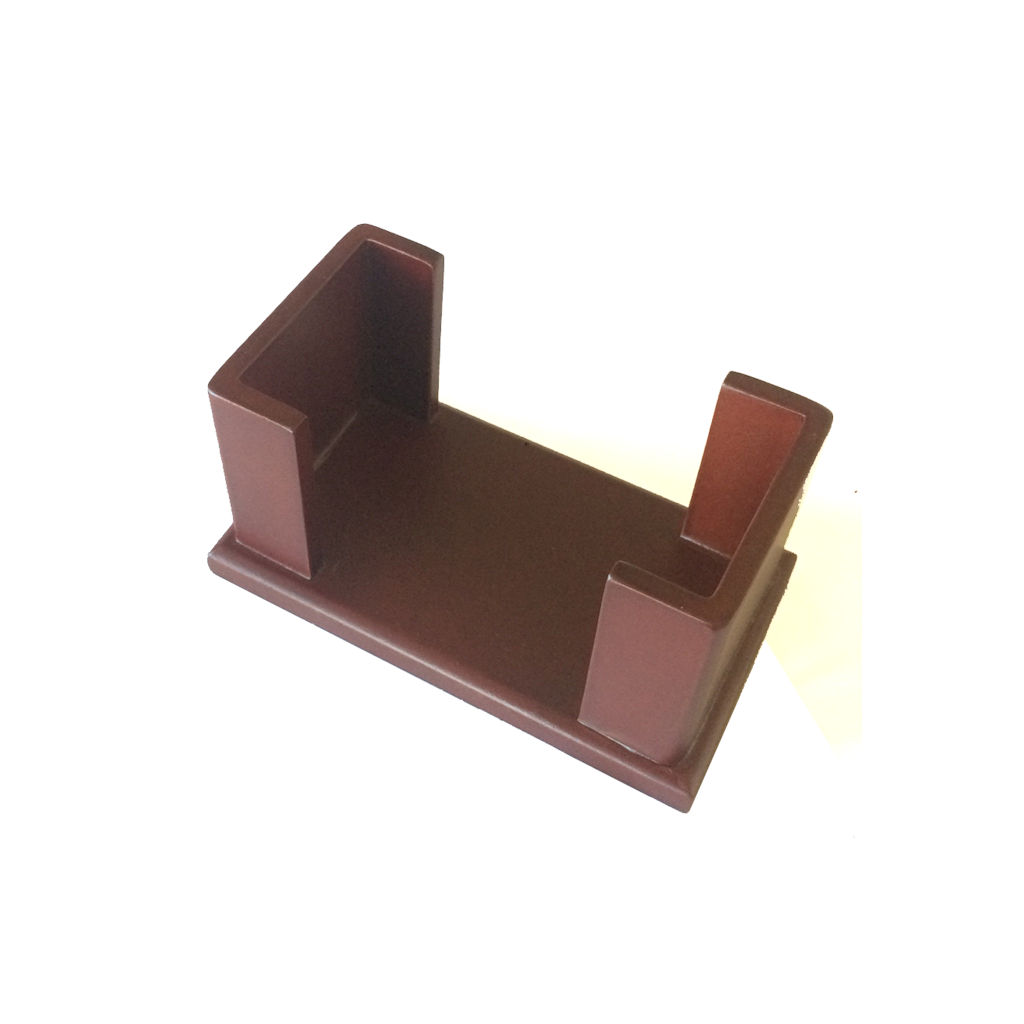 vertical wood coaster holder