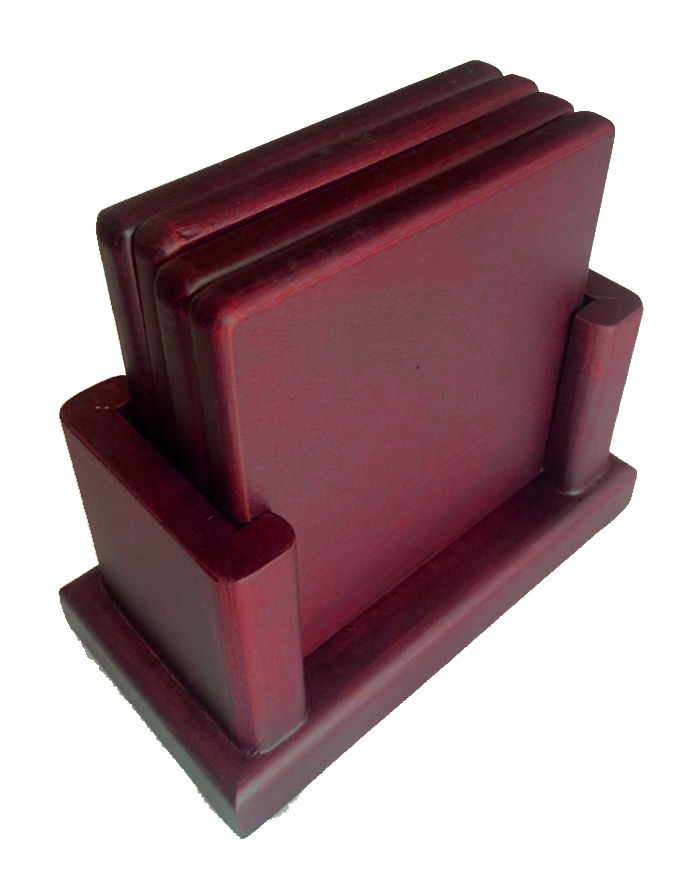 Vertical Wood Coaster Holder - Image 3