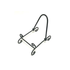 black metal coaster holder