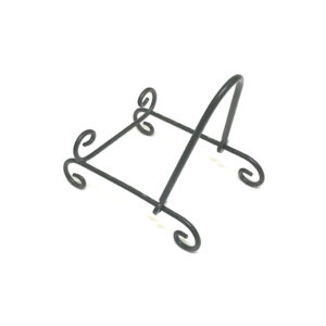 black metal coaster holder