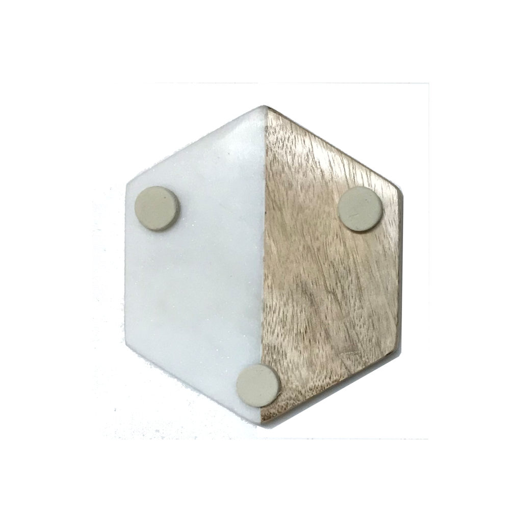wood marble coasters