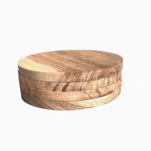 acacia wood coasters